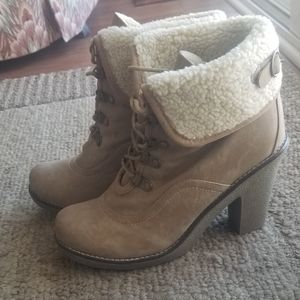 High heeled booties